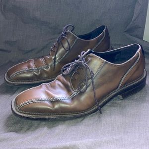 Geox Brown Square Toe Dress Shoe